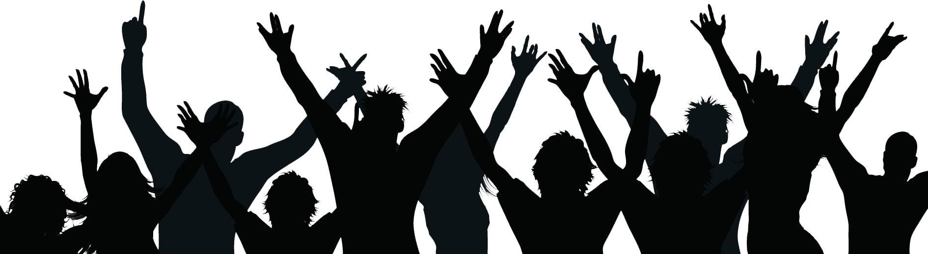 jubelnde Menschenmenge